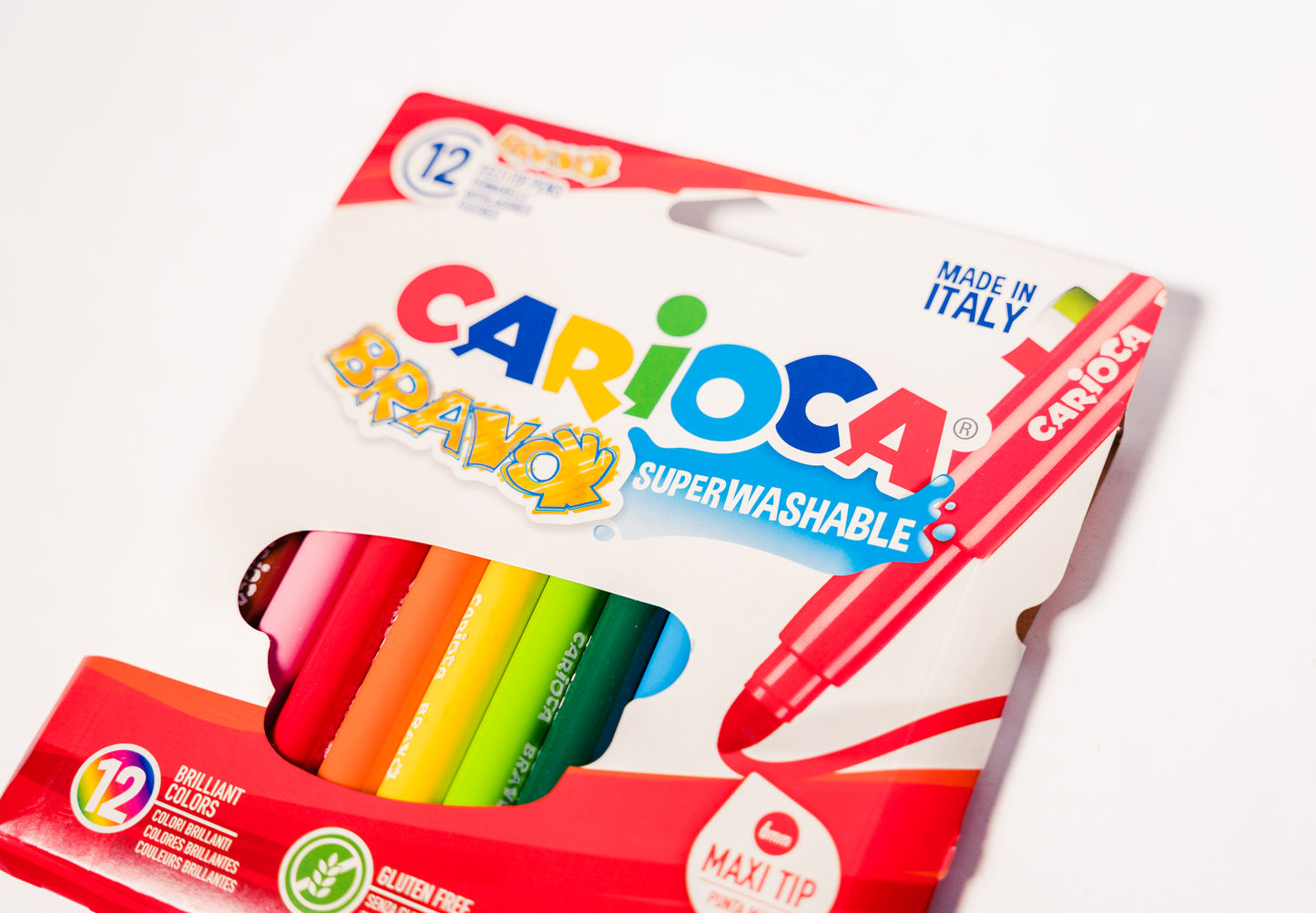PLUMONES BRAVO 12 COLORES CARIOCA