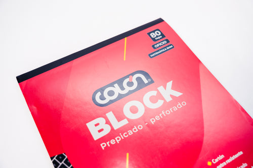 BLOCK PREPICADO OFICIO COLON 5mm