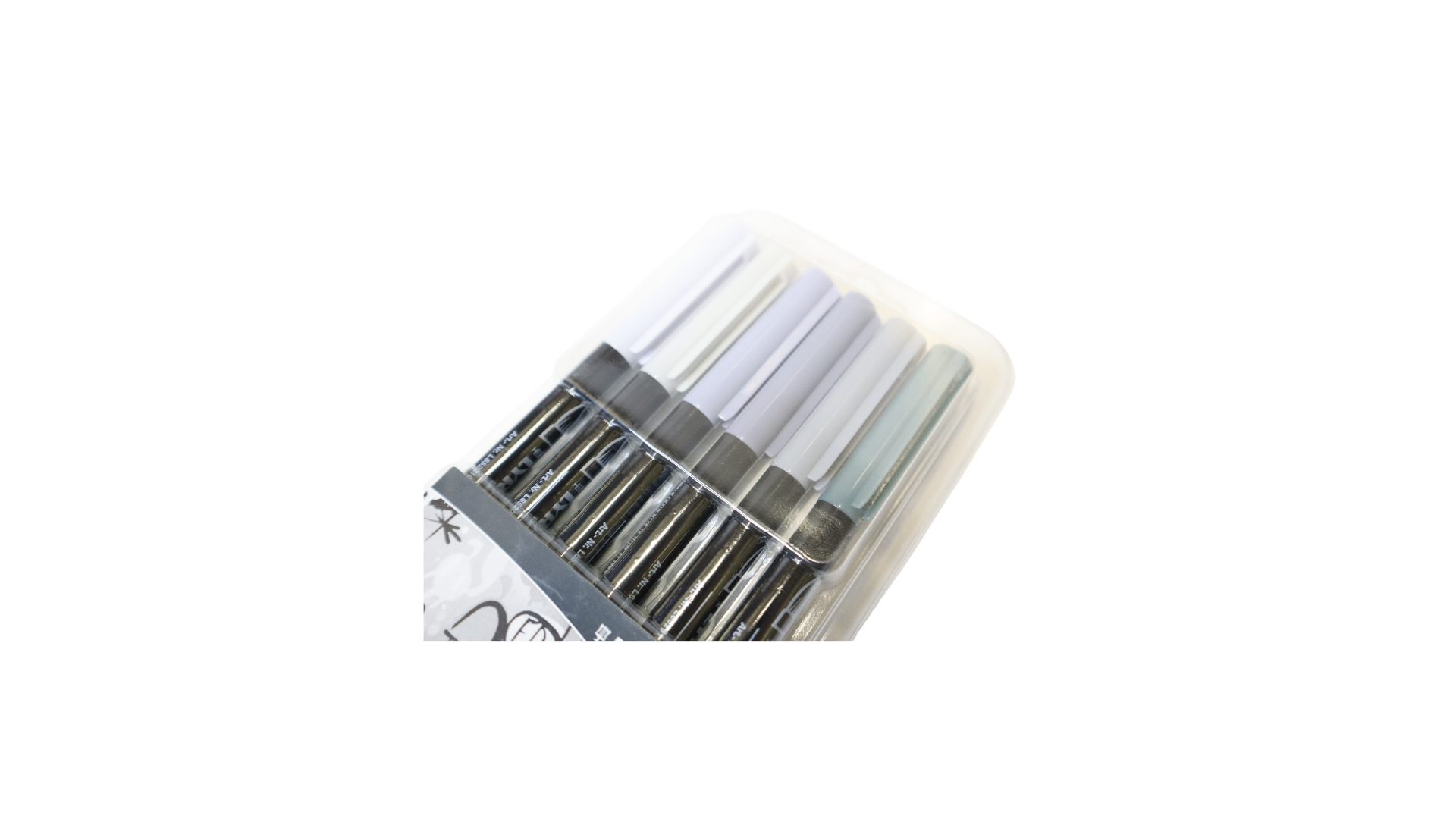 MARCADOR PUNTA PINCEL Duo ACUARELA 6 TONOS GRISES