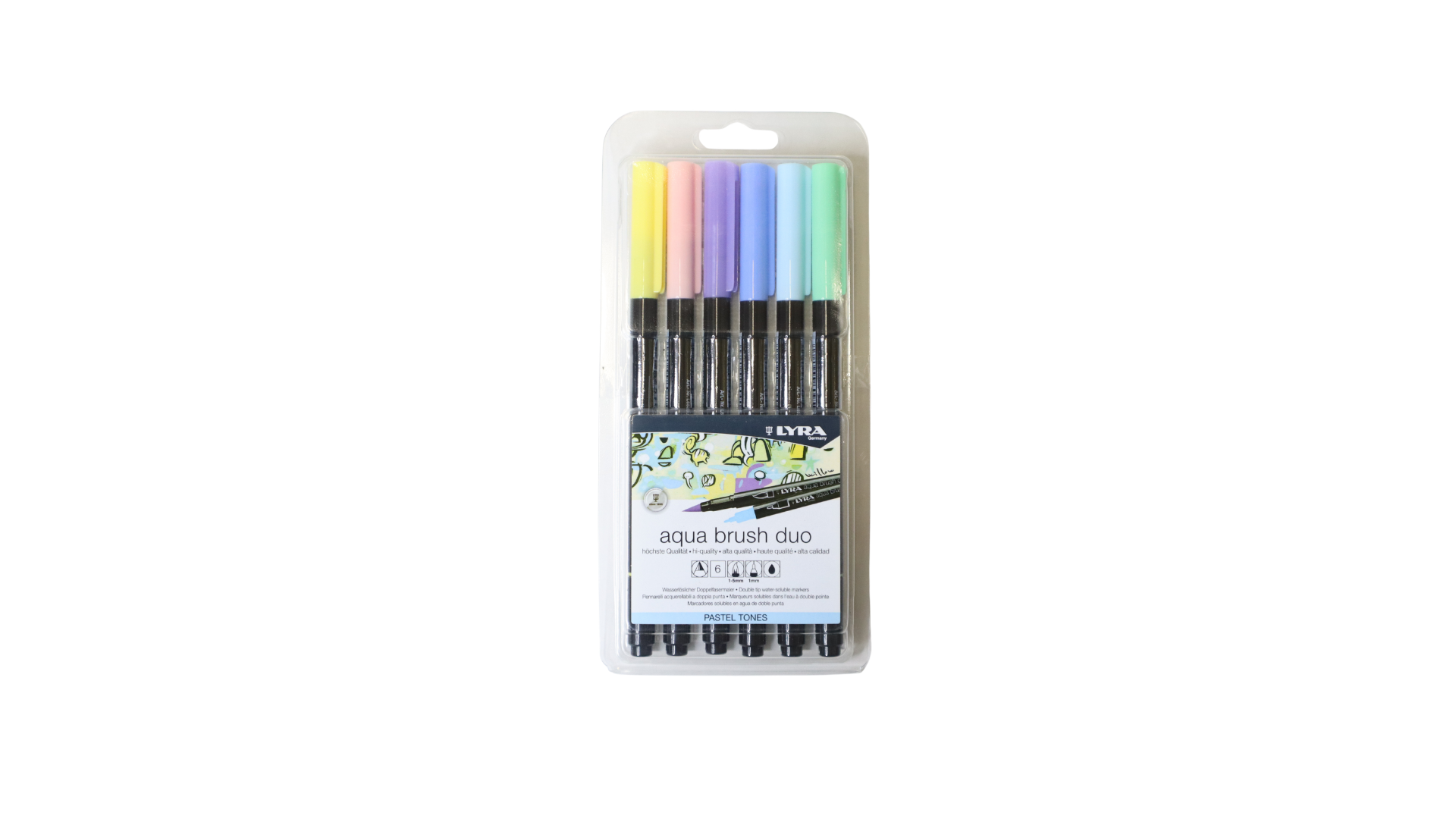 MARCADOR PUNTA PINCEL BRUSH DOBLE PUNTA COLORES PASTEL