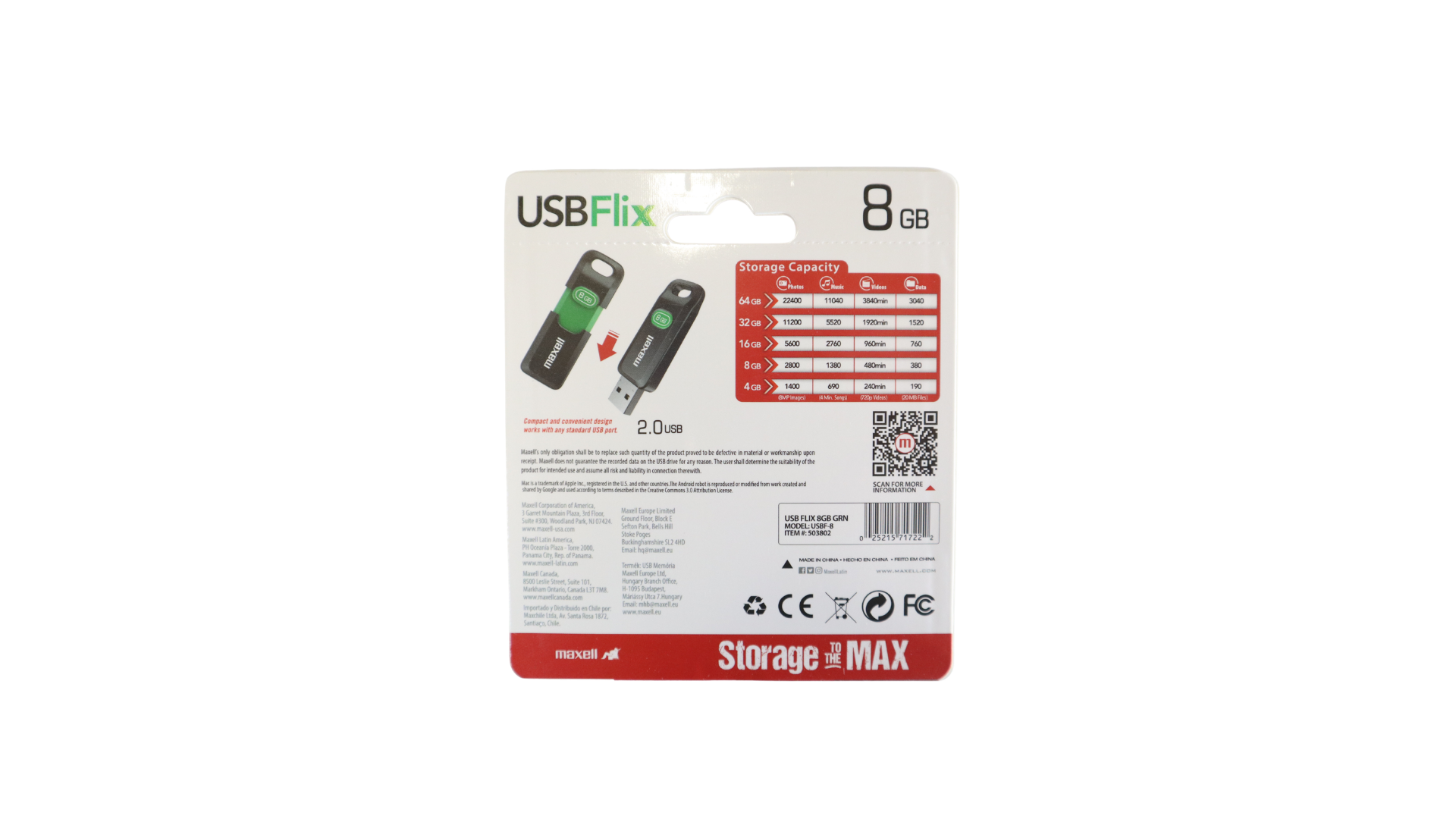 PENDRIVE MAXELL 8G FLIX            76622