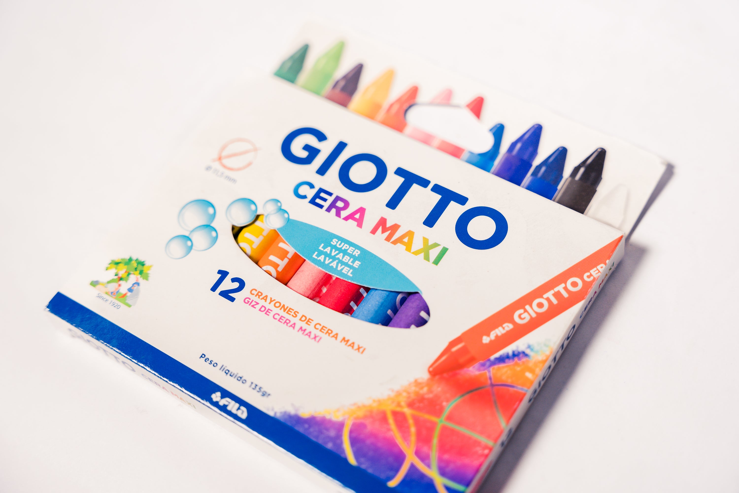 CRAYON GIOTTO CERA MAXI 12 COLORES
