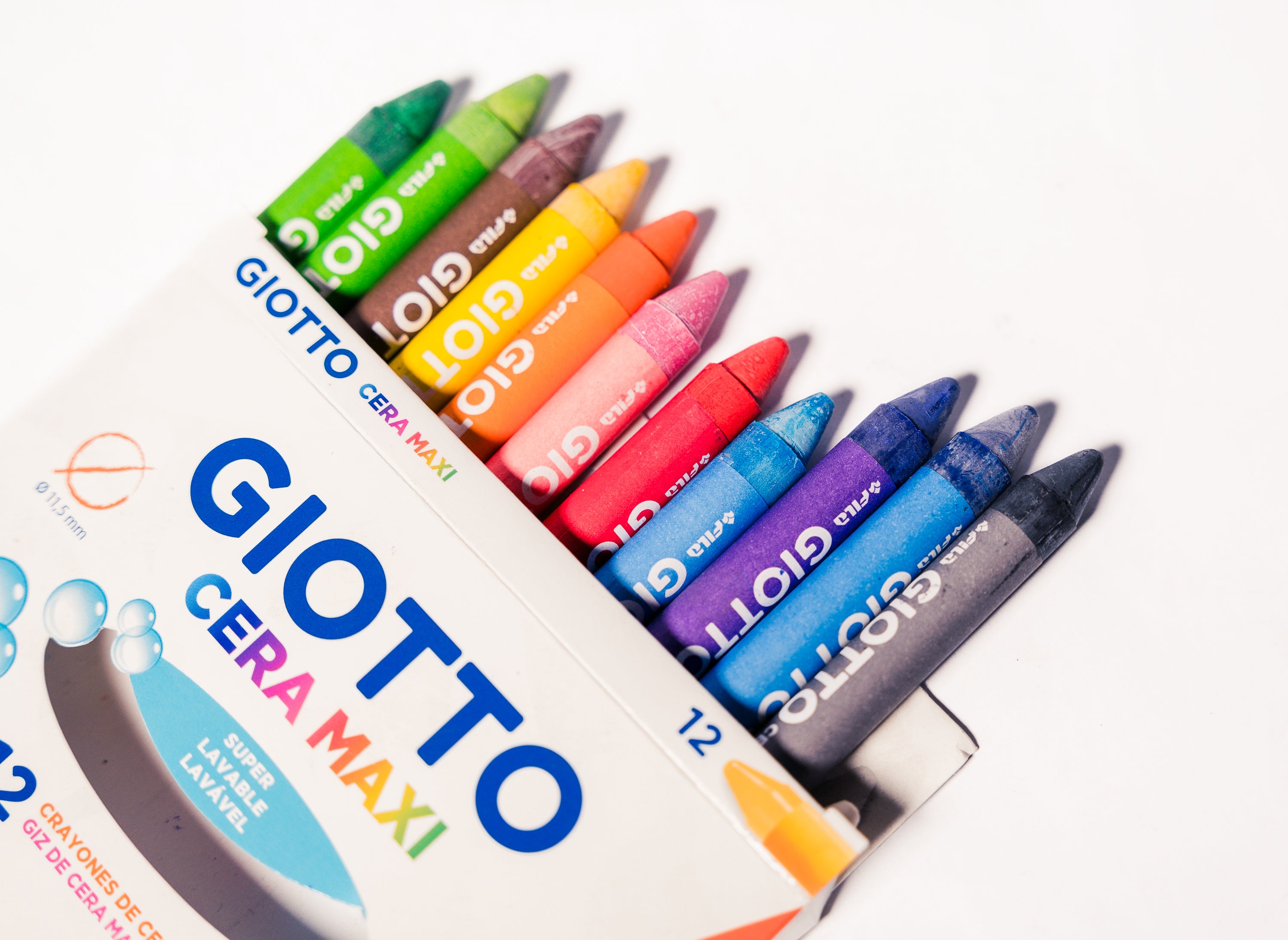 CRAYON GIOTTO CERA MAXI 12 COLORES