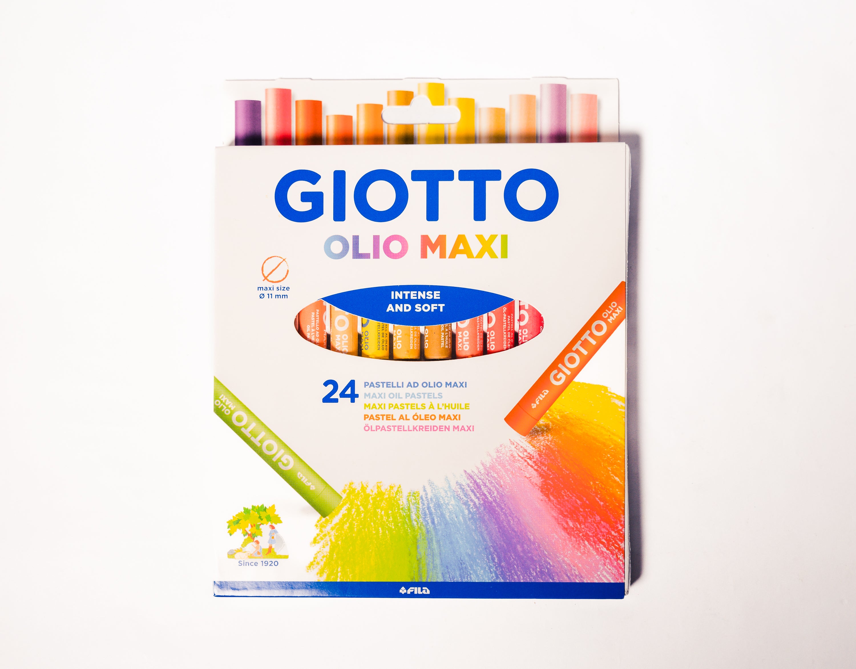 LAPIZ PASTEL OLIO MAXI GIOTTO 24 Colores