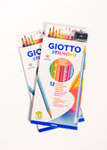 LAPIZ GIOTTO STILNOVO 12 Colores + Sacapuntas