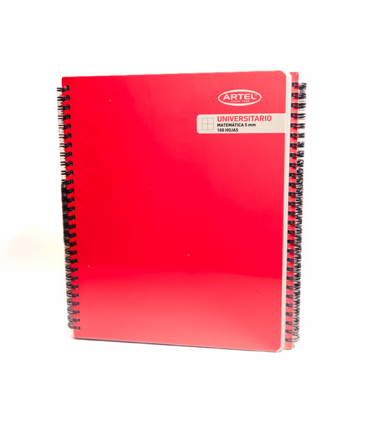 Cuaderno Universitario 5mm 100hj ARTEL