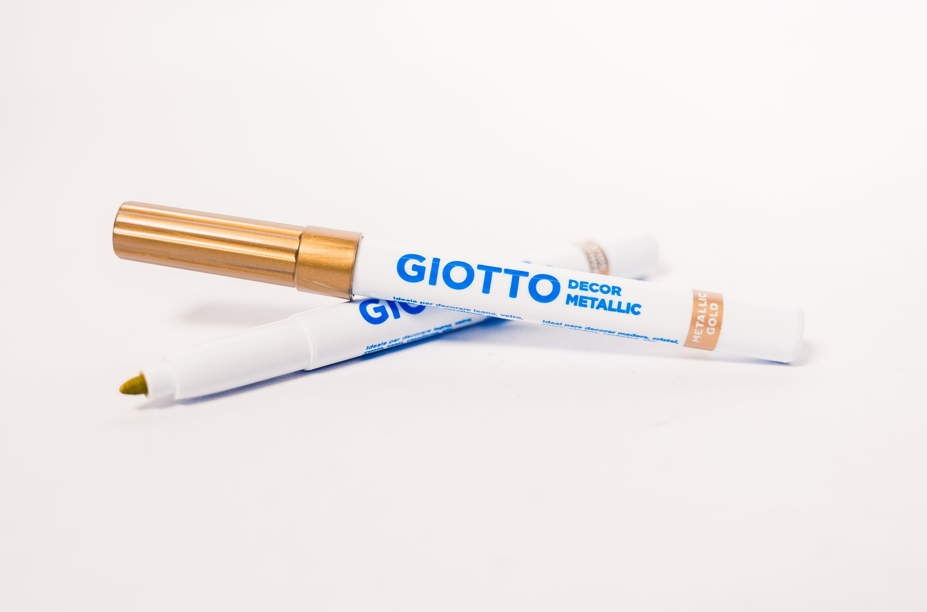 MARCADOR GIOTTO METAL DORADO