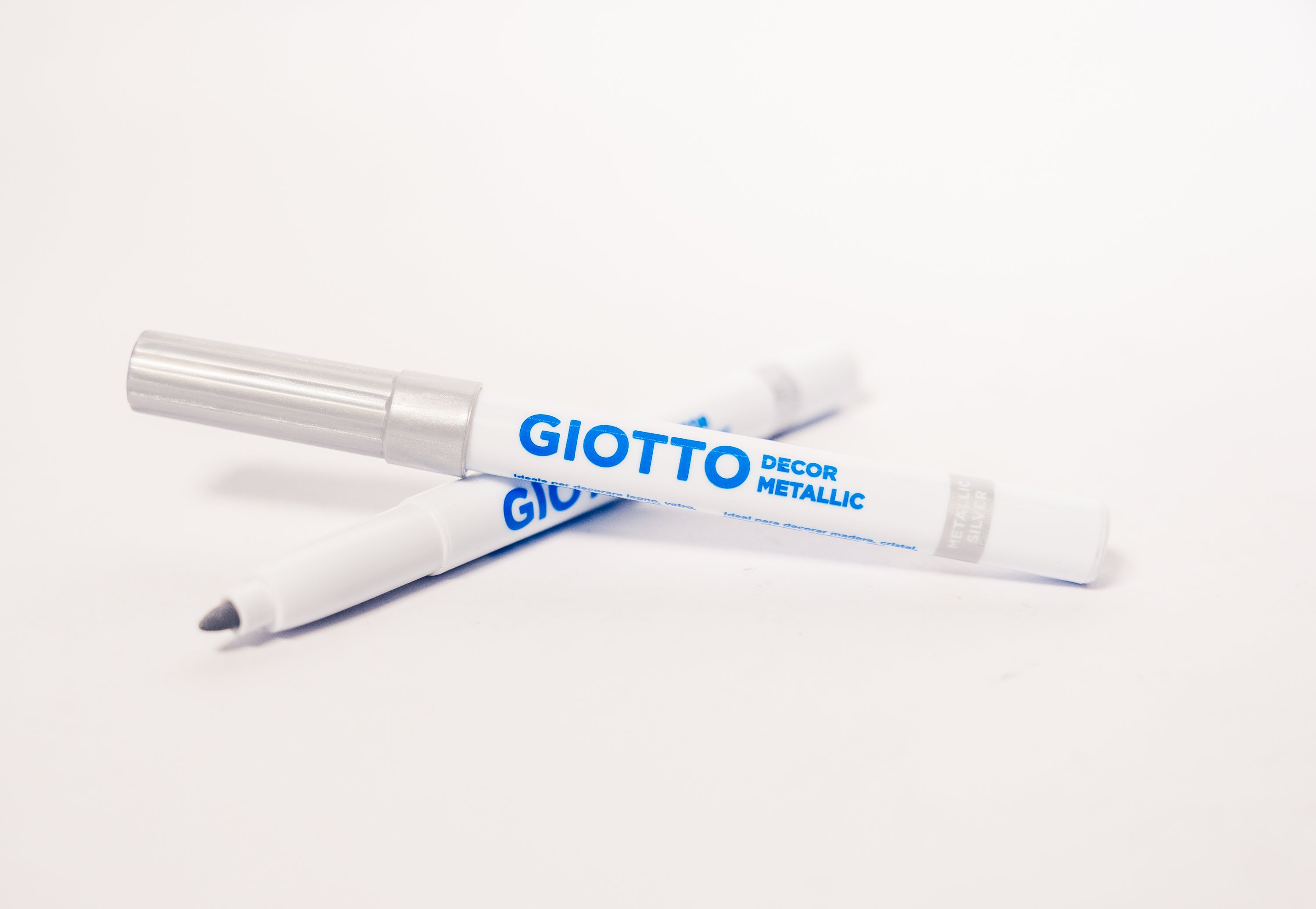 MARCADOR GIOTTO METAL PLATEADO