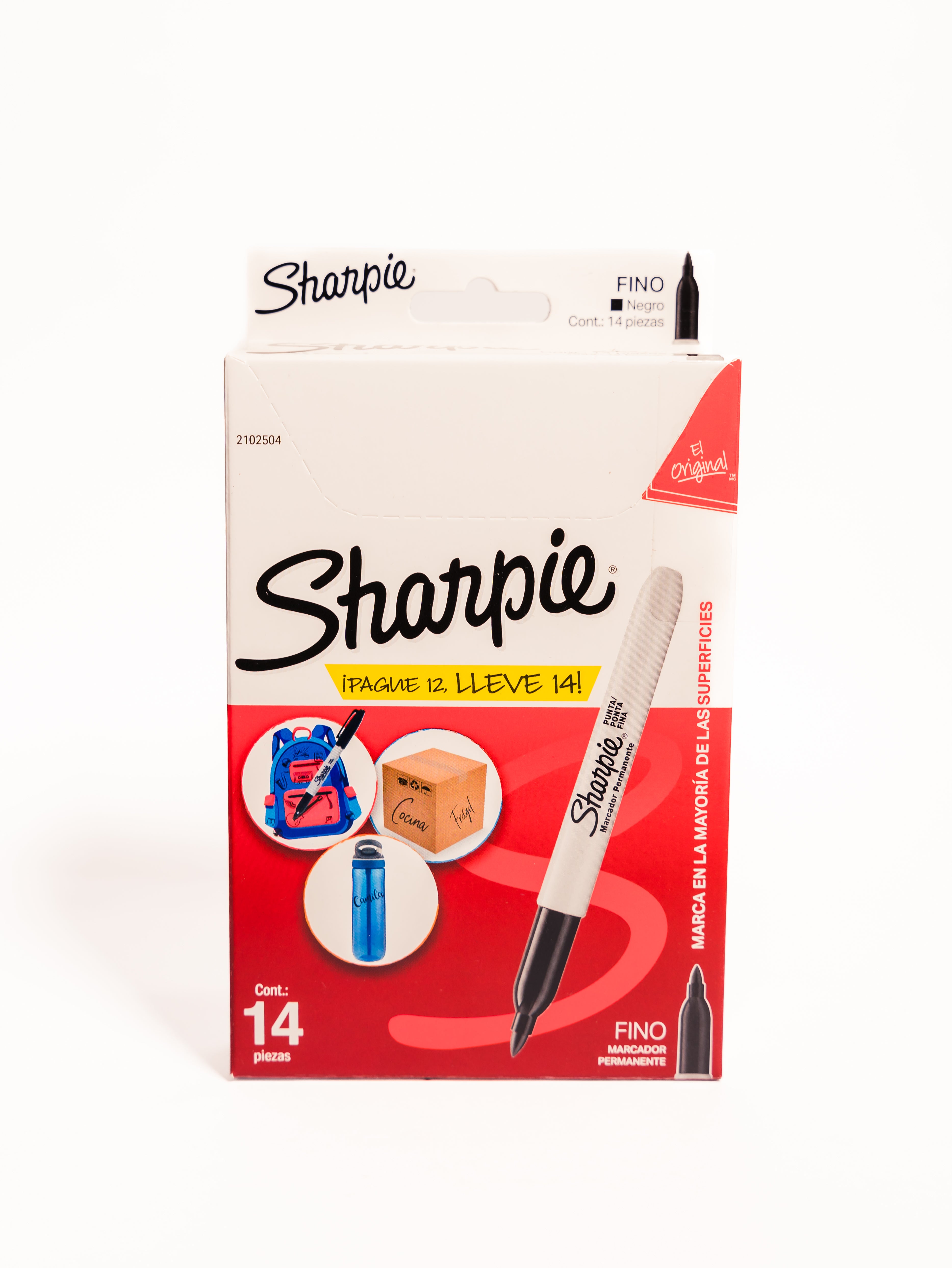 SHARPIE NEGRO PUNTA FINA