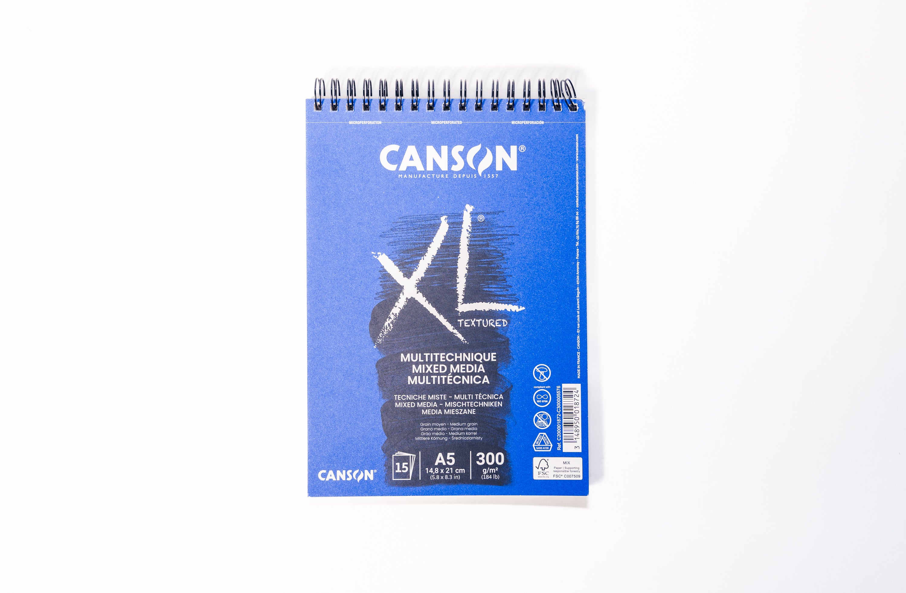 Croquera XL Mix Media 15h 14,8x21cm A5 300g