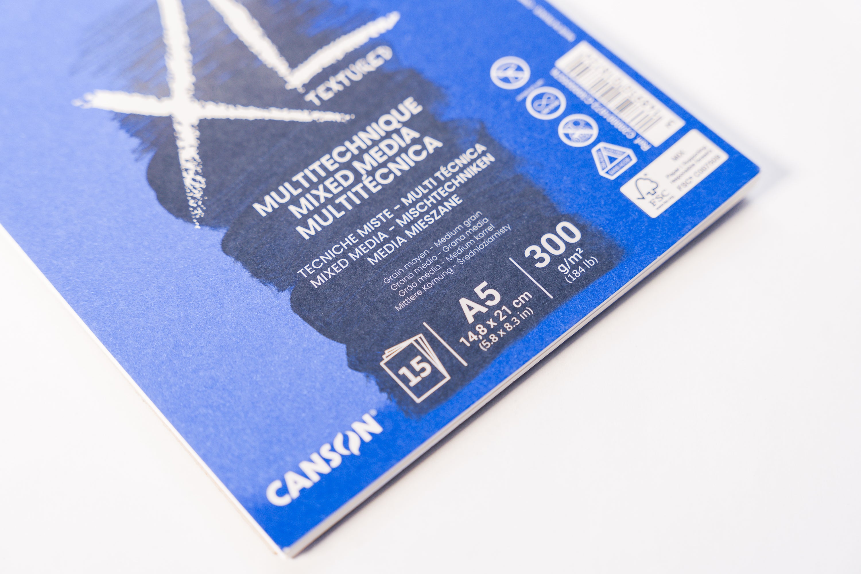 Croquera XL Mix Media 15h 14,8x21cm A5 300g