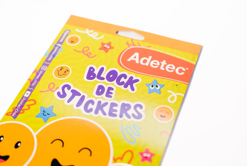 ADETEC Block Figuras c/Adhesivos MOTIVACIONALES