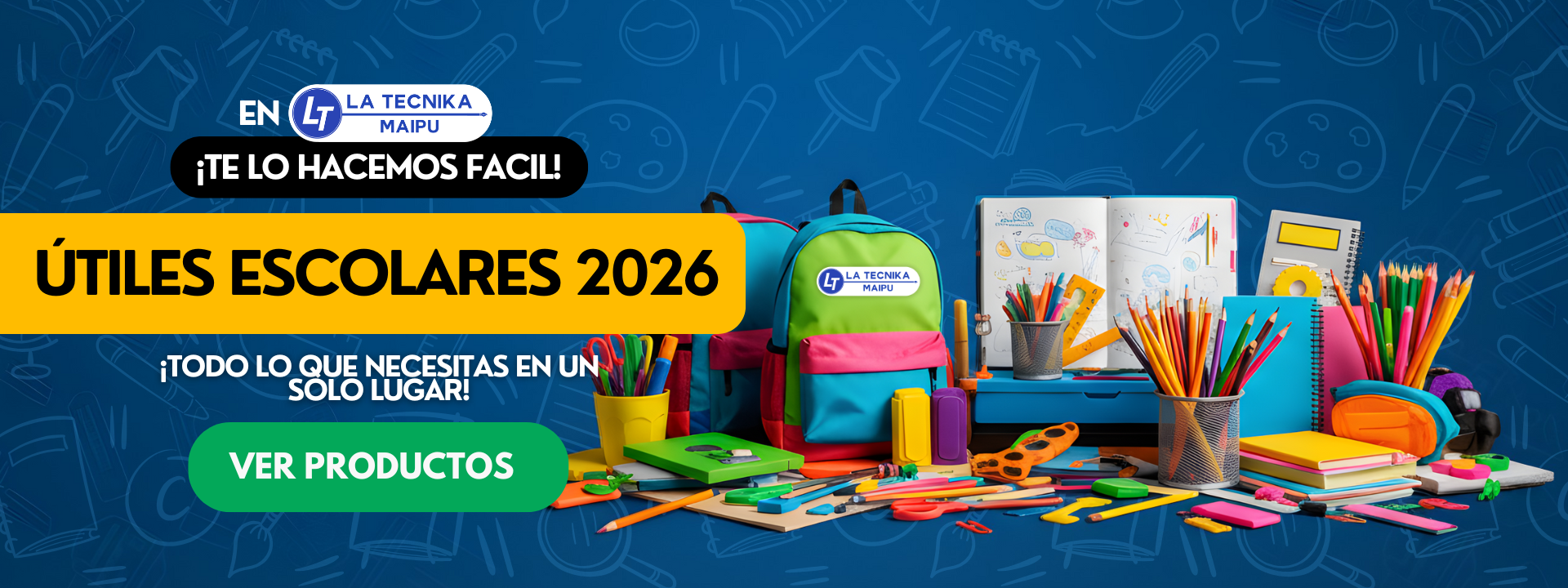 Útiles escolares 2026 La Tecnika – Compra lista escolar completa con despacho a todo Chile