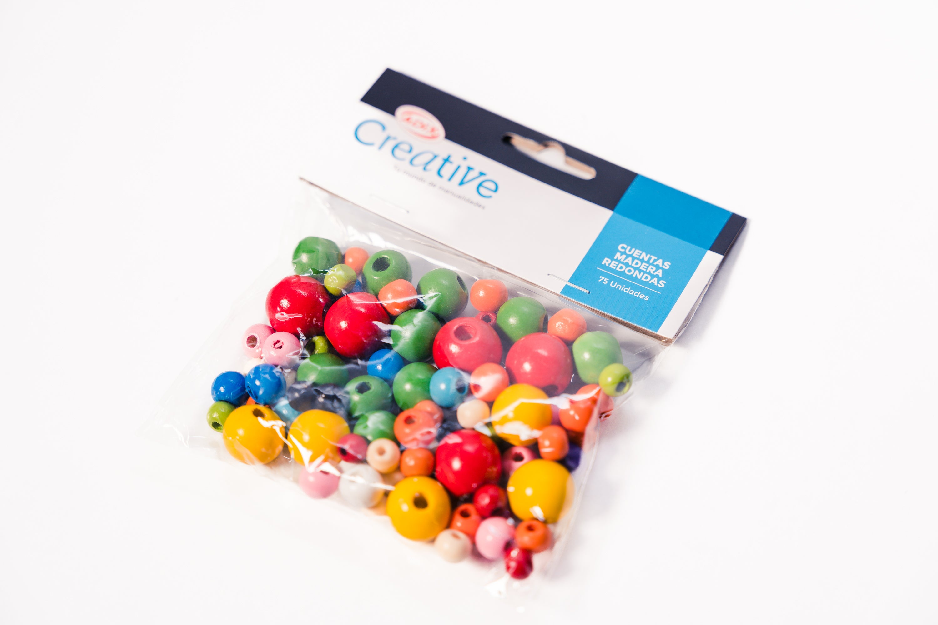 Artel Cuentas de madera redondas 75 Unidades