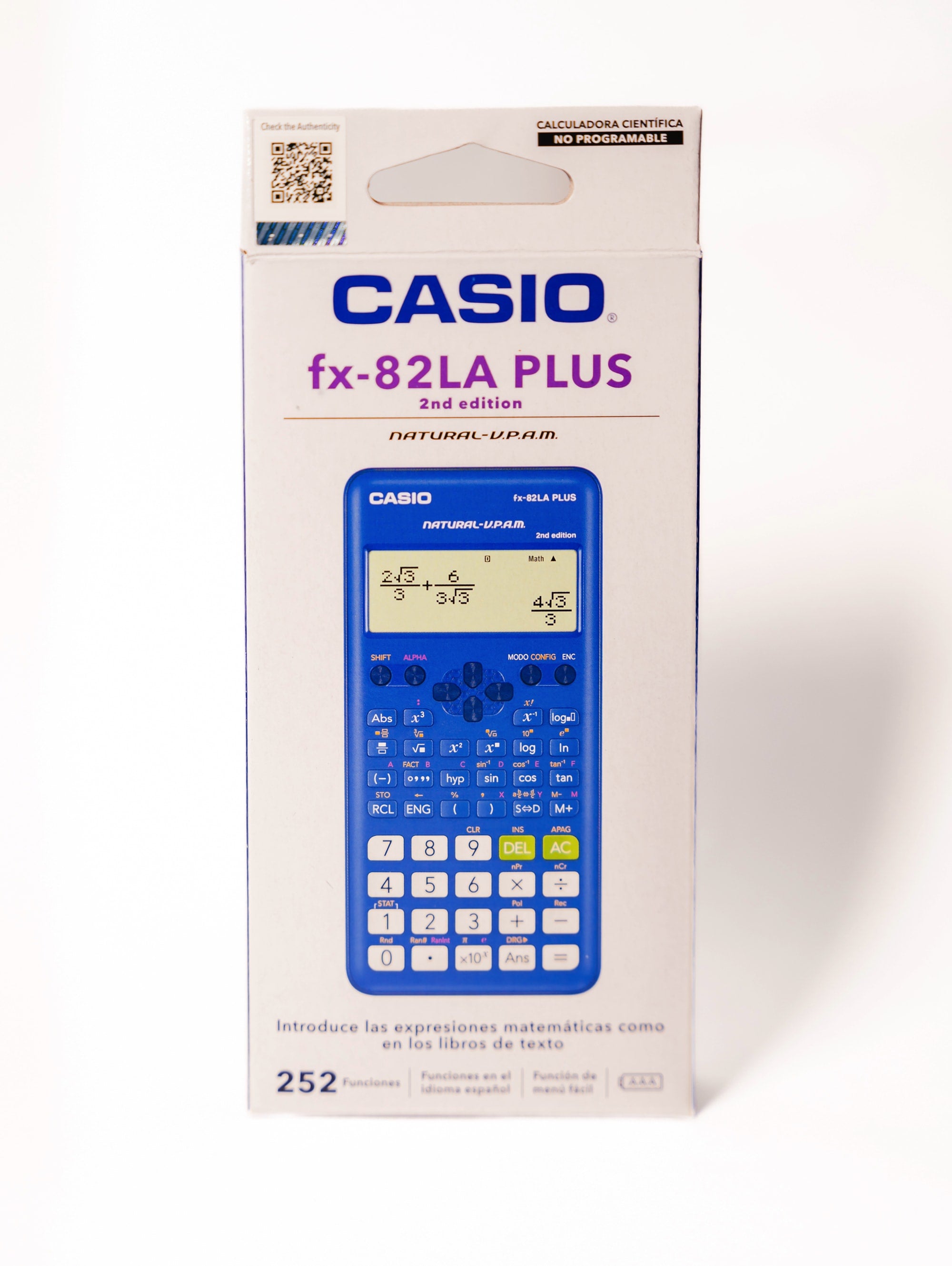 CALCULADORA CASIO FX-82LAPLUS AZUL