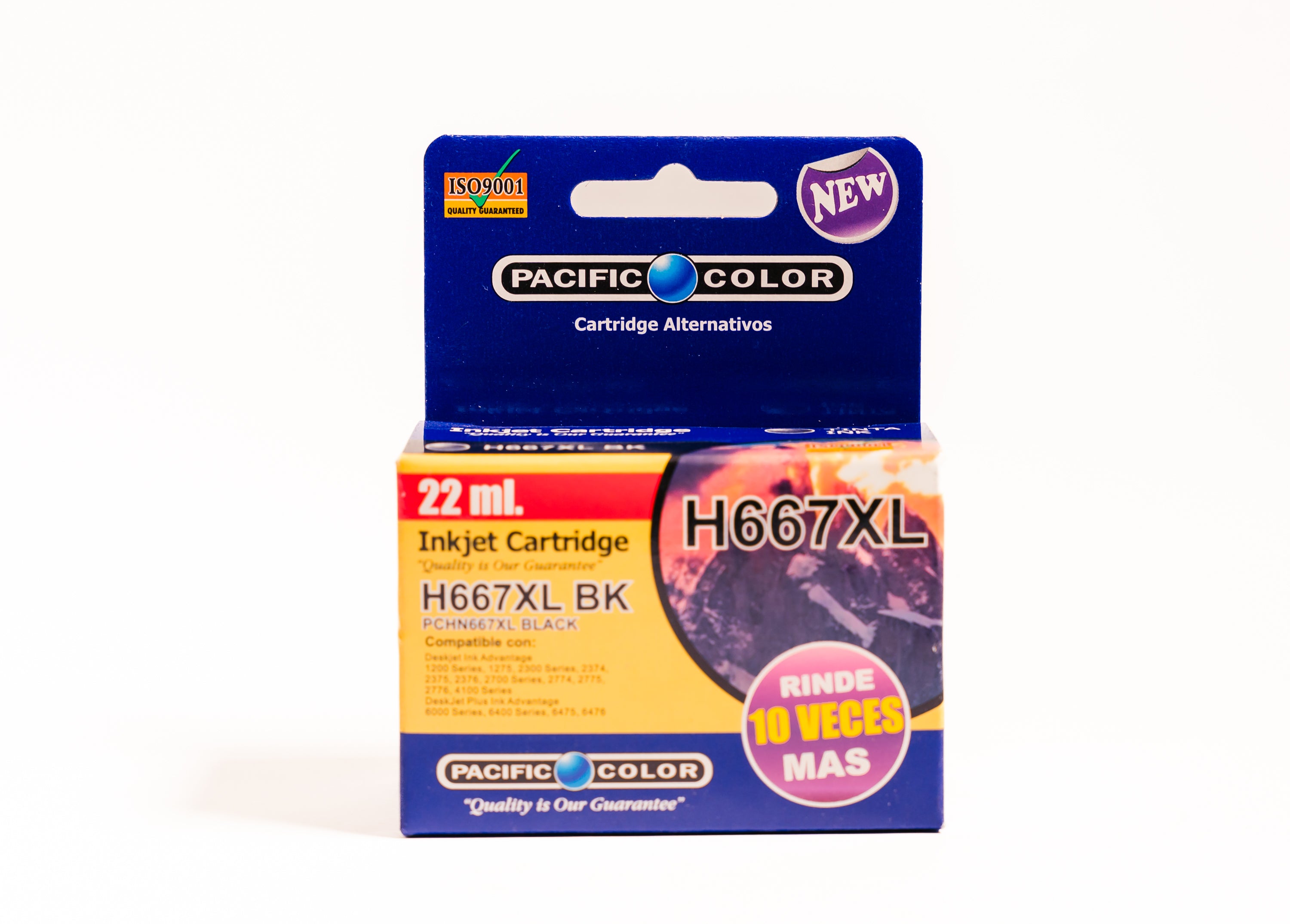 TINTA PACIFCOLOR HP 667 NEGRA