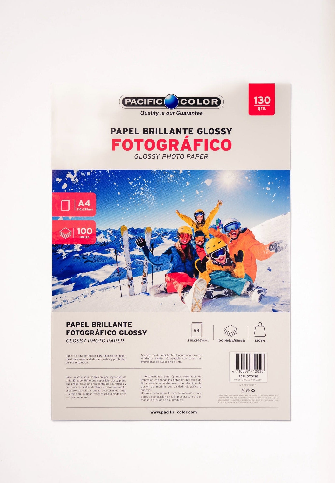 PACIFIC COLOR RESMA Glossy 130gr A4 100hjs